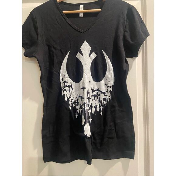 No Brand Tops - Star Wars Yoda V-neck T-shirt size XL